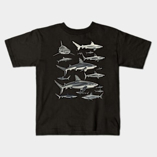 Shark Leaping Legends Kids T-Shirt